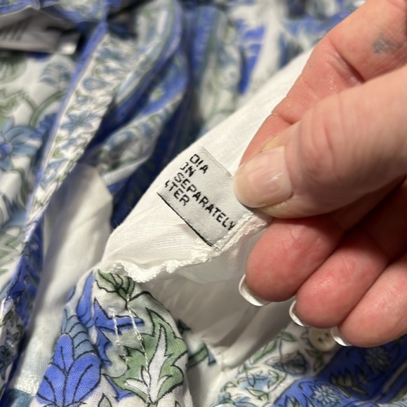 Juliet Dunn NWT Floral Mini Cotton Shirt Dress with Slip 1(4/6) - Picture 15 of 16